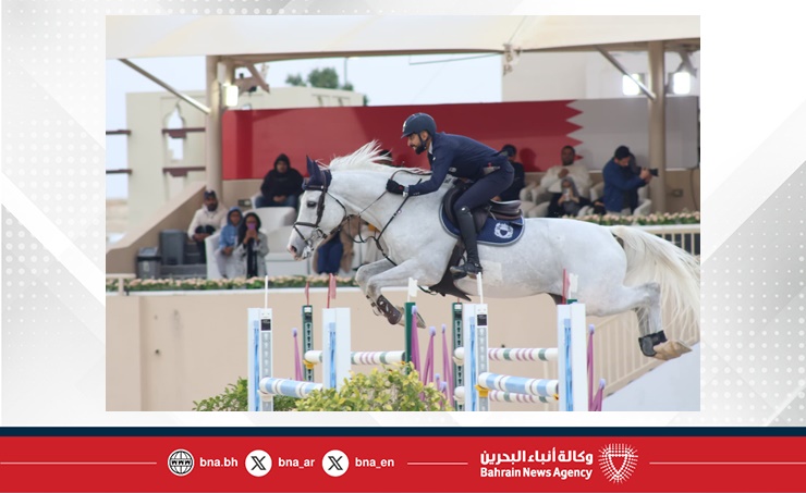 فريق وزارة الداخلية لقفز الحواجز يحقق المركز الأول في المسابقة الكبرى لبطولة سمو الشيخ خالد بن حمد الدولية ذات النجمة الواحدة لقفز الحواجز